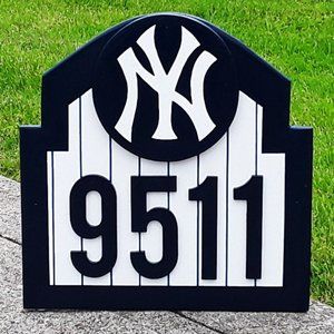 New York YANKEES Address Sign for your home (with your address) NEW!